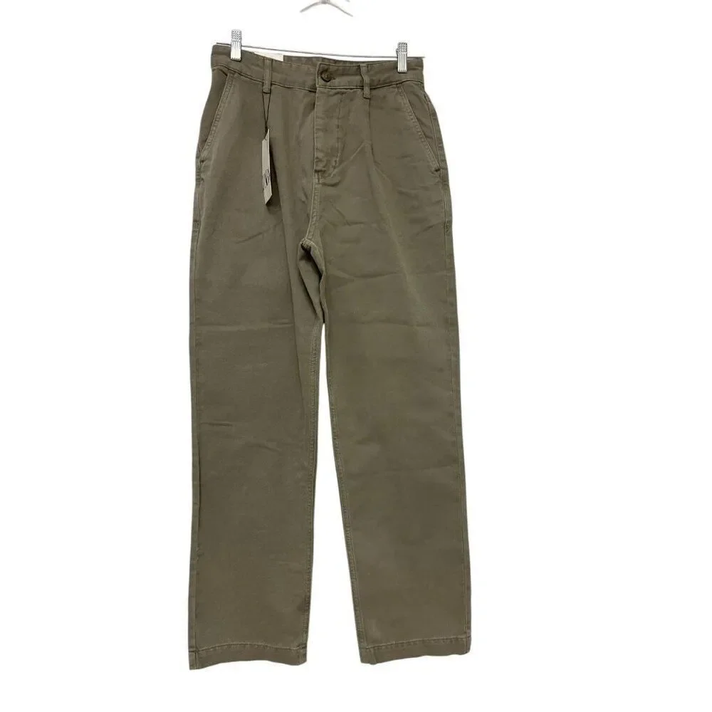 Zara Mens Pants EU 38 US 30 Trousers Beige Relaxed Straight Leg 8527/302 NWT